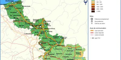 ਦੇ Topographic ਨਕਸ਼ਾ ਲਿਲ